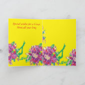 母の日のグリーティングカード カード (内部)