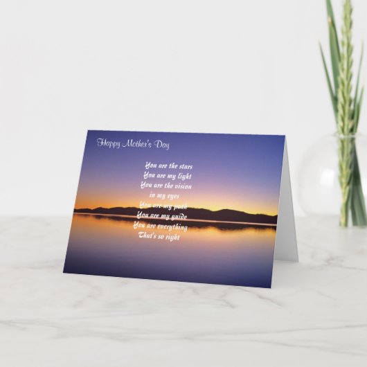 母の日のグリーティングカード カード (正面)