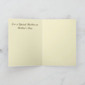 母の日のグリーティングカード カード (内部)