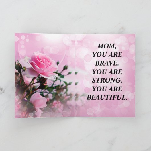 母の日のグリーティングカード カード (内部)