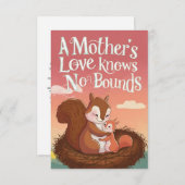 母の日のグリーティングカード サンキューカード (正面/裏面)