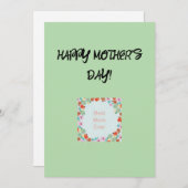 母の日のグリーティングカード シーズンカード (正面/裏面)