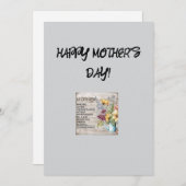 母の日のグリーティングカード シーズンカード (正面/裏面)