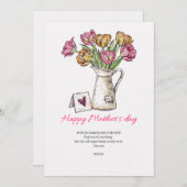 母の日のグリーティングカード シーズンカード (正面/裏面)