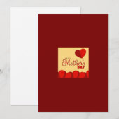 母の日のグリーティングカード シーズンカード (正面/裏面)