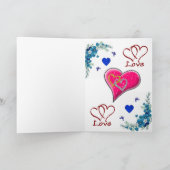 母の日のグリーティングカード シーズンカード (内部)