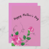 母の日のグリーティングカード シーズンカード (正面/裏面)