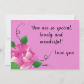 母の日のグリーティングカード シーズンカード (裏面)