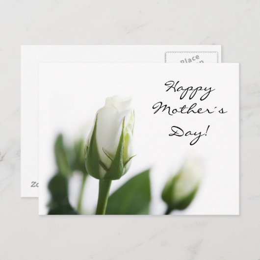 母の日のグリーティングカード ポストカード (正面/裏面)
