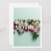 母の日のグリーティングカード - 愛してる永遠に シーズンカード (正面/裏面)