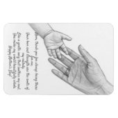 「母の日のグリーティングカード – 私は母が大好き マグネット (横)