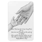 「母の日のグリーティングカード – 私は母が大好き マグネット (縦)