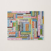 母の日のコラージュ ジグソーパズル (横)