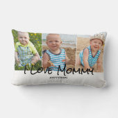 母の日のコラージュ ランバークッション (裏面)