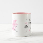 母の日のコーヒーカップのマグ ツートーンマグカップ (中央)