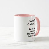 母の日のコーヒーマグで女の子を マグカップ (正面右)