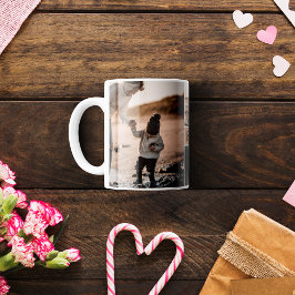 母の日のコーヒーマグの3つの写真コラージュ コーヒーマグカップ