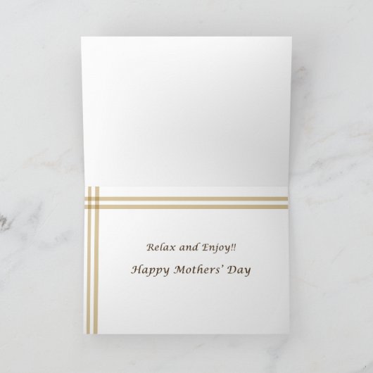 母の日のコーヒー カード (内部)