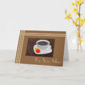 母の日のコーヒー カード (黄色い花)