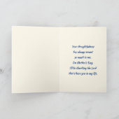 母の日のゴッドマザーのために。かわいい子猫 カード (内部)