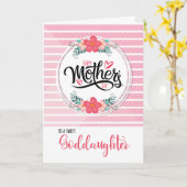 母の日のゴド娘のためにピンクの盆栽 カード (黄色い花)