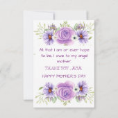 母の日のサンキューカード サンキューカード (正面)