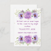 母の日のサンキューカード サンキューカード (正面/裏面)