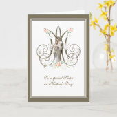 母の日のシスター・宗教的カード カード (黄色い花)