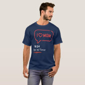 母の日のシャツの女の子 Tシャツ (正面フル)