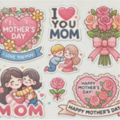 母の日のシール シール (正面)