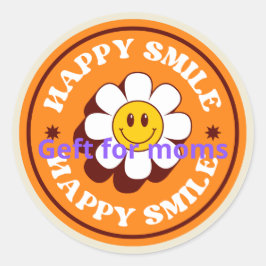 母の日のシール ラウンドシール