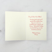 母の日のジョリー・ジェスター・マリゴールドのグリーティングカード シーズンカード (内部)