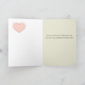 母の日のステップ母のレトロ自転車と花 カード (内部)