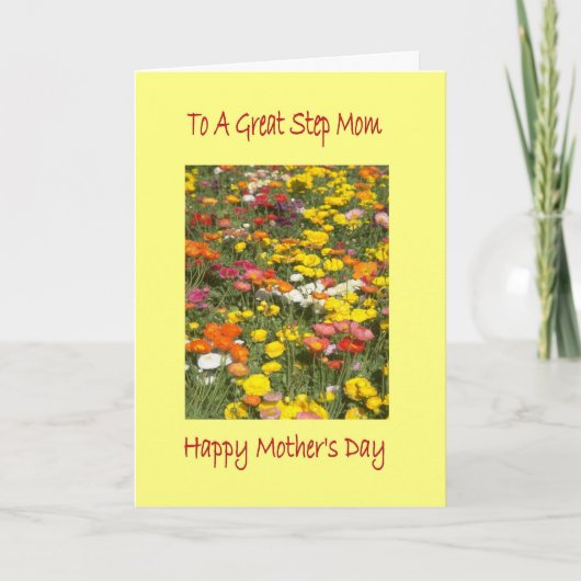 母の日のステップ母カード カード (正面)