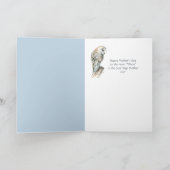 母の日のステップ母ユーモア納屋フクロウ鳥 カード (内部)