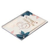 母の日のスパイラルフォト (80ページ モノクロ) ノートブック (左側)