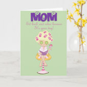 母の日のスパカード カード (黄色い花)