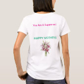 母の日のスーパーママTシャツ Tシャツ (裏面)