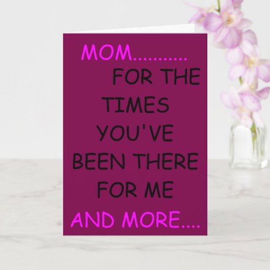 母の日のタイムズカード カード (蘭)