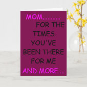 母の日のタイムズカード カード (黄色い花)