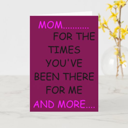 母の日のタイムズカード カード (黄色い花)