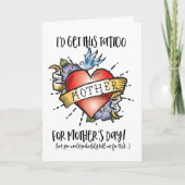 母の日のタトゥーカード カード (正面)