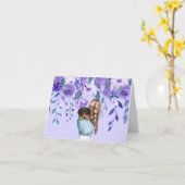 母の日のダックスフントのカード　娘から カード (黄色い花)