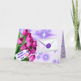 母の日のチューリップ カード