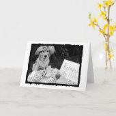 母の日のティーカード カード (黄色い花)