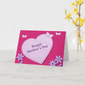 母の日のデザイン母の日のグリーティングカード カード (黄色い花)