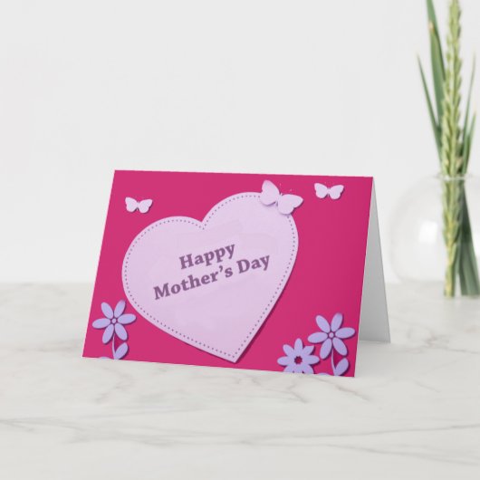 母の日のデザイン母の日のグリーティングカード カード (正面)