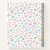 母の日のデザイン 花柄 エレガントなノートブック ノートブック (裏面)