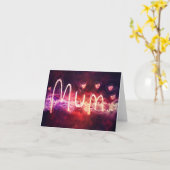 母の日のデジタルアート カード (黄色い花)