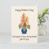 母の日のトロピカルブーケ シーズンカード (スタンド正面)